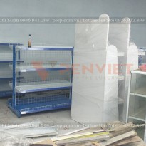 Thi công kệ siêu thị chị Phương Anh - Hưng Yên